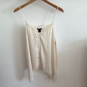 NWT H&M Women's Asymmetric Handkerchief Cream Cami Size 12